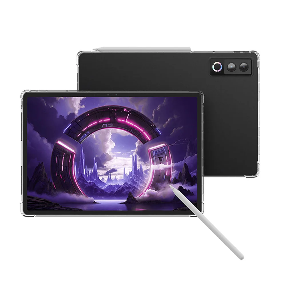 Transparent TPU Shockproof Case for 13-Inch Tablets - Slim Airbag Design