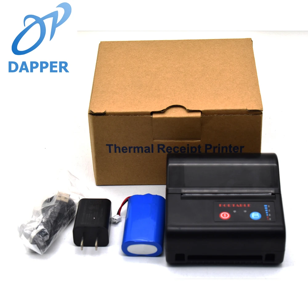 80mm 휴대용 미니 빌 프린터 무선 휴대용 미니 열 영수증 라벨 프린터 기계 휴대 전화와 호환 가능