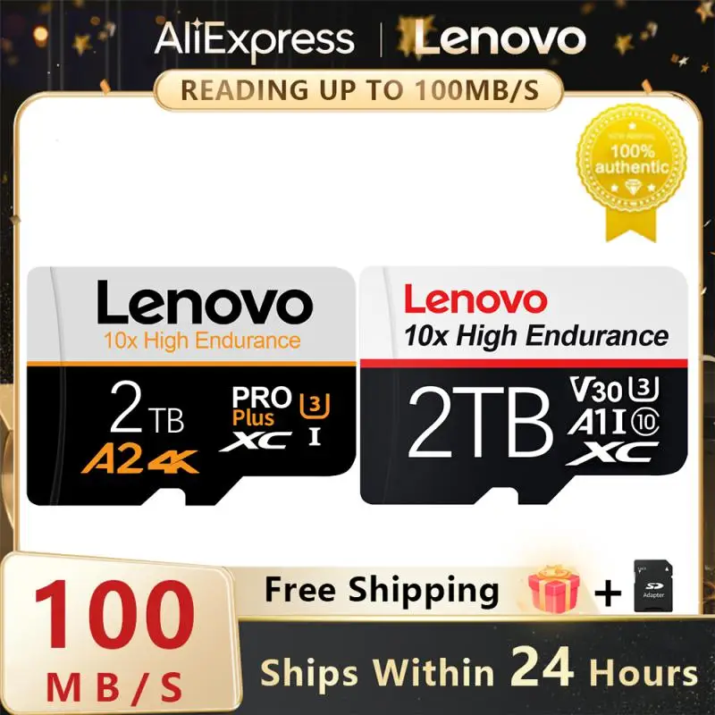 

Lenovo Micro TF SD Card 2TB SD/TF Flash Memory Card 1TB 512GB 256GB Mini SD Card 128GB SD Memory Card For Phone Drone Camera Ps5