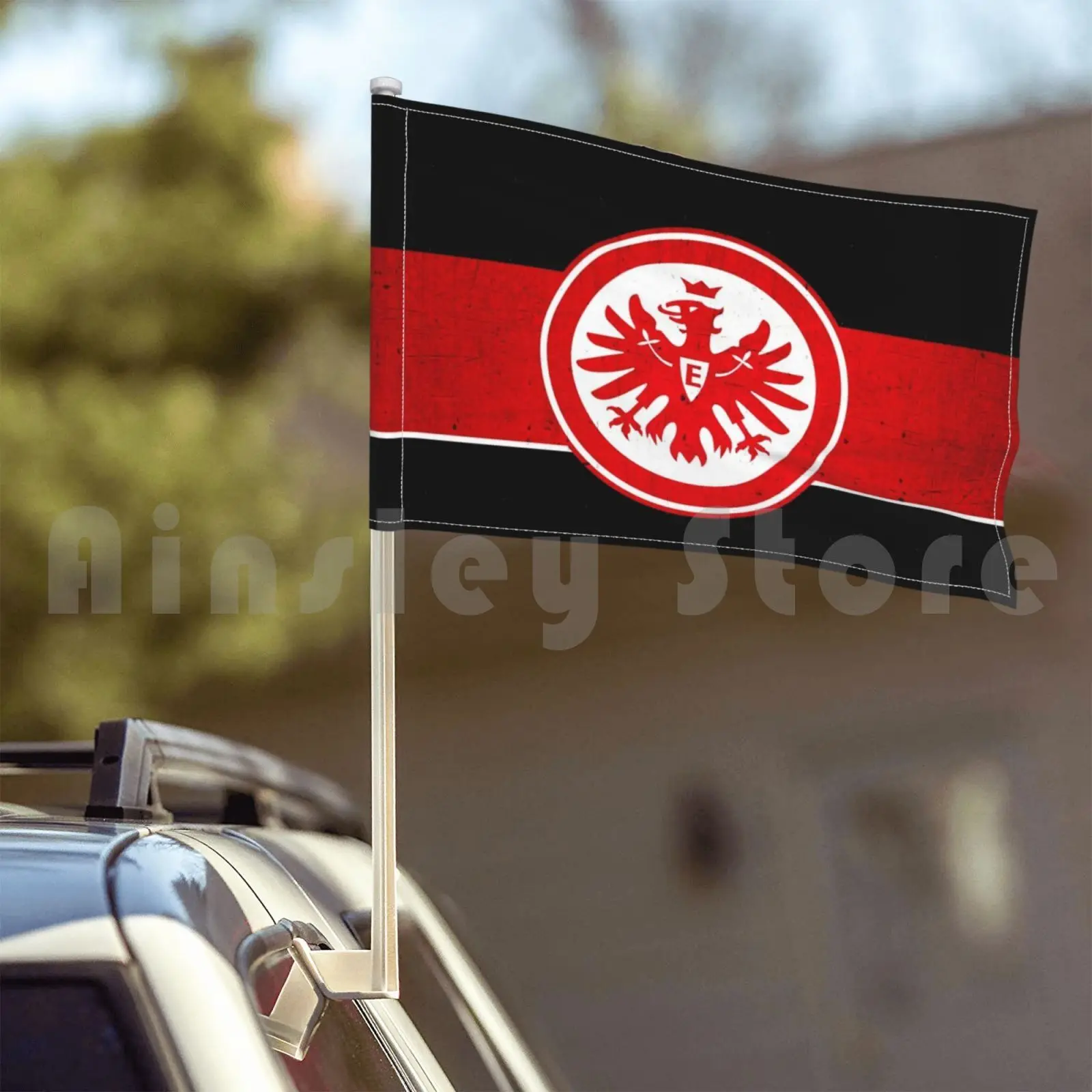 Germany Eintracht Frankfurt Football Soccer Flag Car Flag Funny