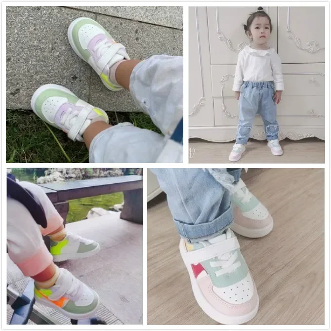 Description Picture 5 of itemChildren Casual Sports Running Shoes Boy Girl Outdoor Sneaker non-slip wear resistant Infant Toddler Board Shoes Kids Footwear