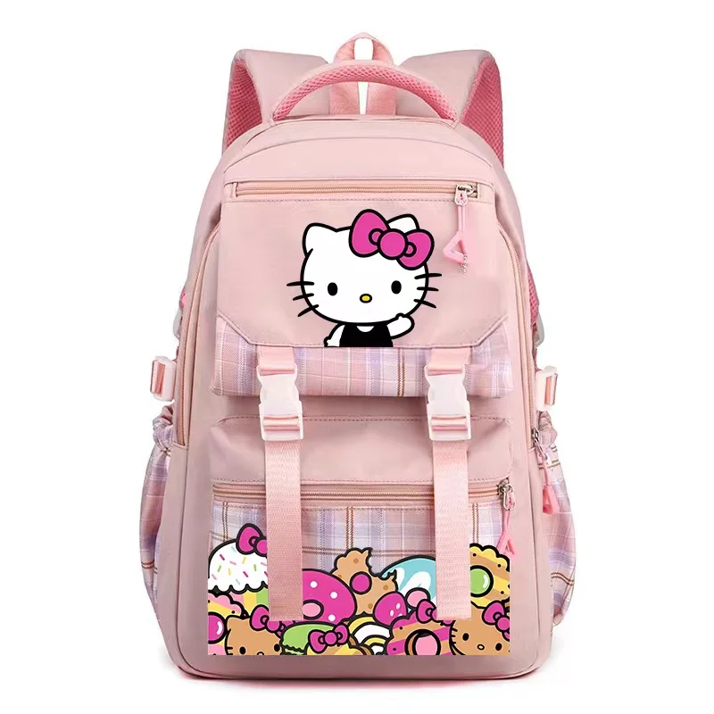 

Рюкзак hello kitty для девочек и мальчиков, школьный ранец, милый детский студенческий рюкзак, легкая женская сумка