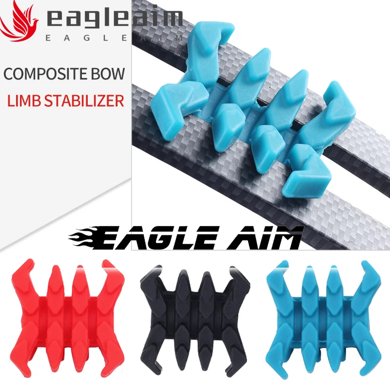 

1 Double Dampener Bow Limbsaver Vibration Sliencer Archery Crab Rubber Bow Limbs Shock Absorber For Split Limb Compound Bow