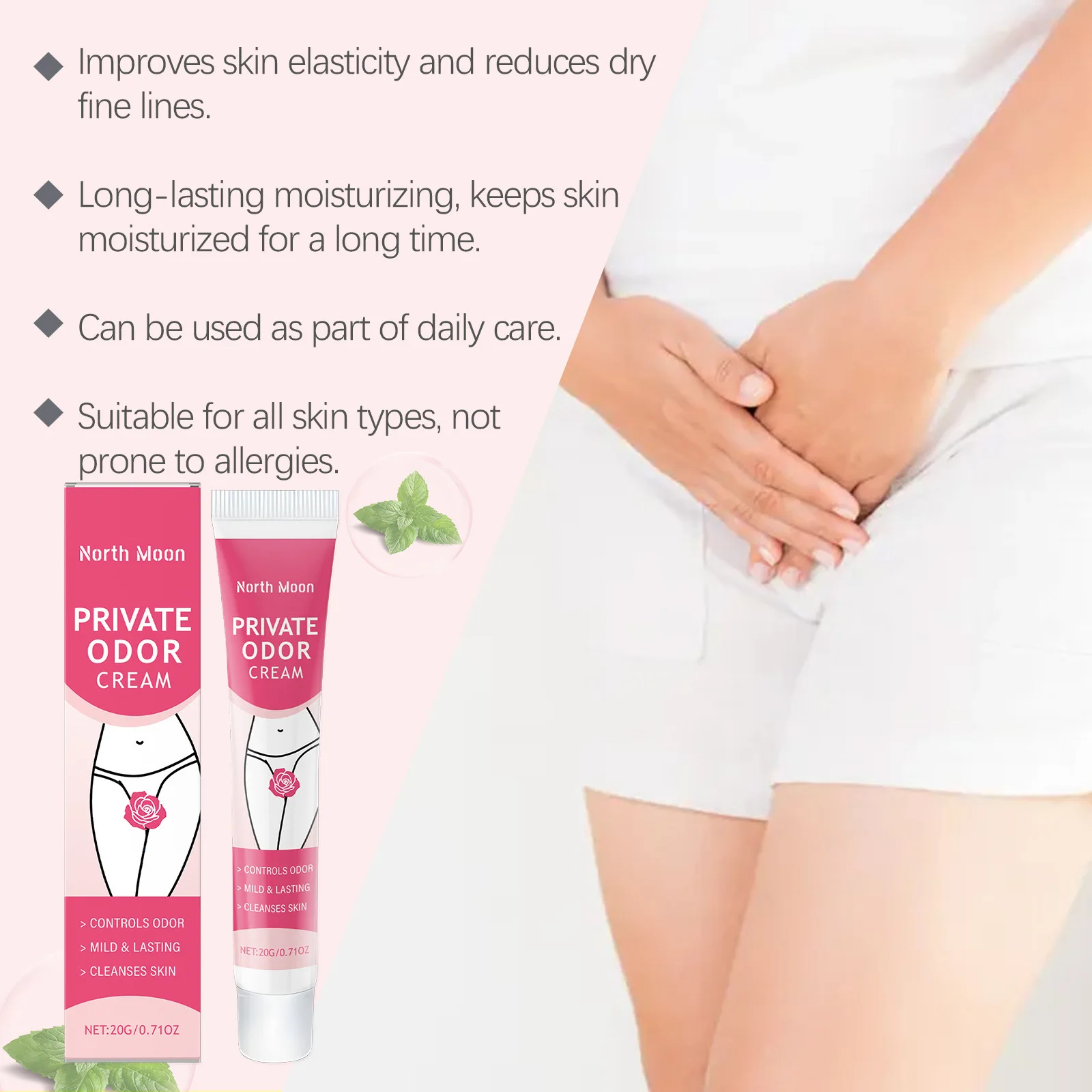 Crema per la cura privata delle donne Odori detergenti Migliora l'illuminazione Idratazione in profondità Mantieni rassodare le creme rassodanti per la vagina 5