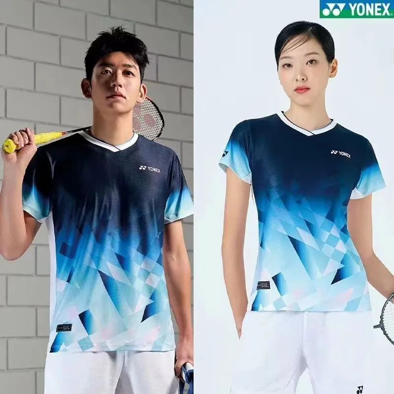 YONEX Badminton Tennis Wear Sports Short-sleeved T-shirts Comfortable Breathable Sweat-absorbent Quick-drying Tops short sleeve t shirt,badminton uniforms