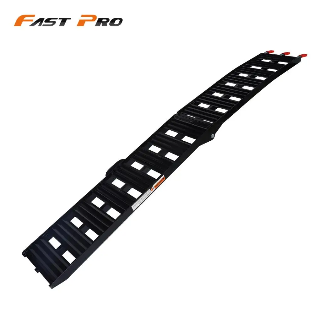 Universal Motorcycle Scooter Ramp Portable Ladder Aluminum Alloy Durable BlackFor ATV UTV Motorbike KTM HONDA