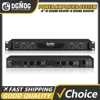 DJ Power Amplifier 4 Channel Lightweight Amplifier 1U 8 Ohm 100W 4 Ohm 200W Suitable for Small Stage Performance Karaoke DGNOG 1