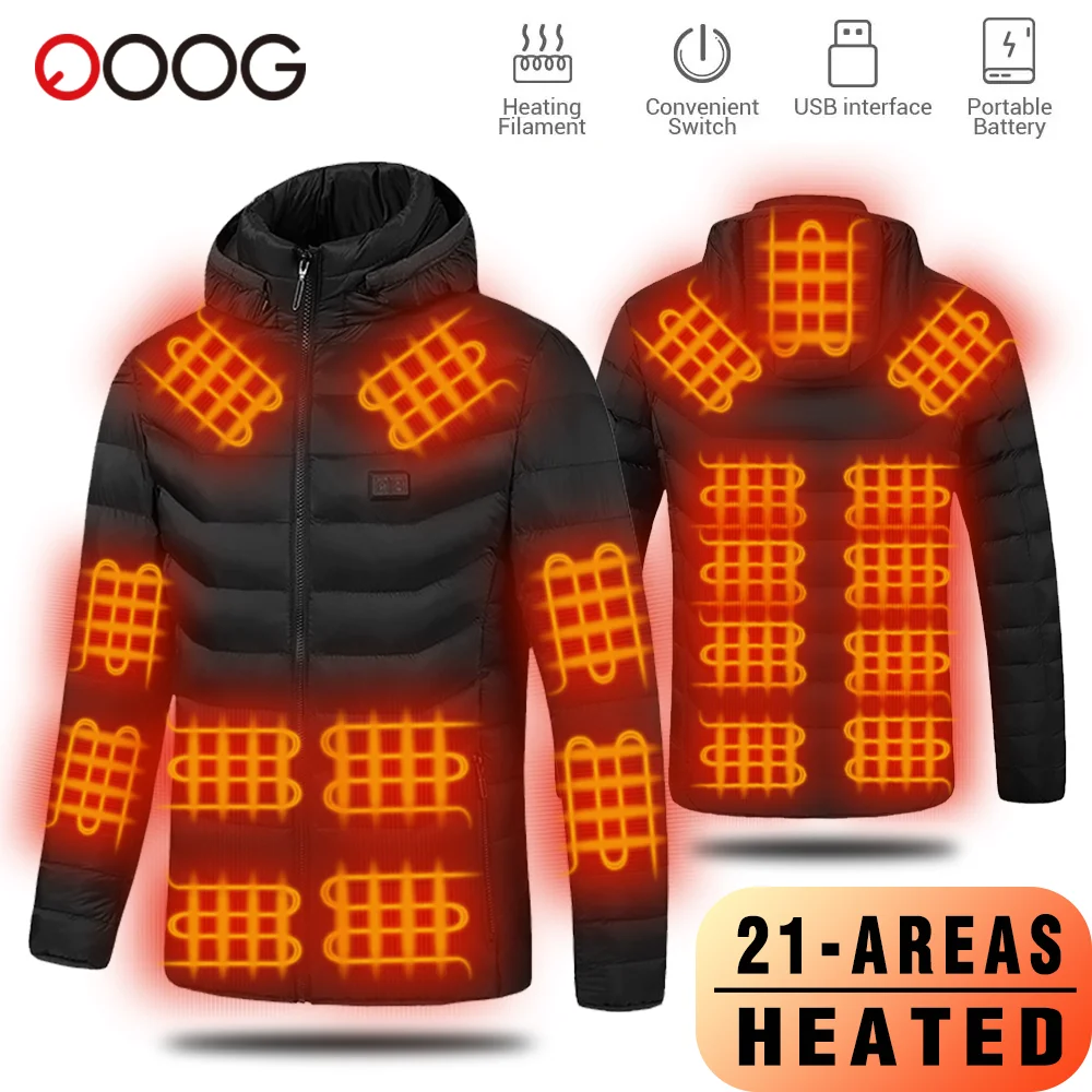 17 Places Heated Winter Heating Jacket