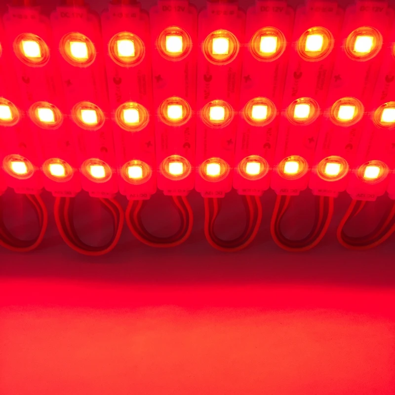 100pcs 1.5W DC12V 5050 RGB LED 모듈 방수 IP65, LED 주입 모듈, 상점 배너용 LED 사인