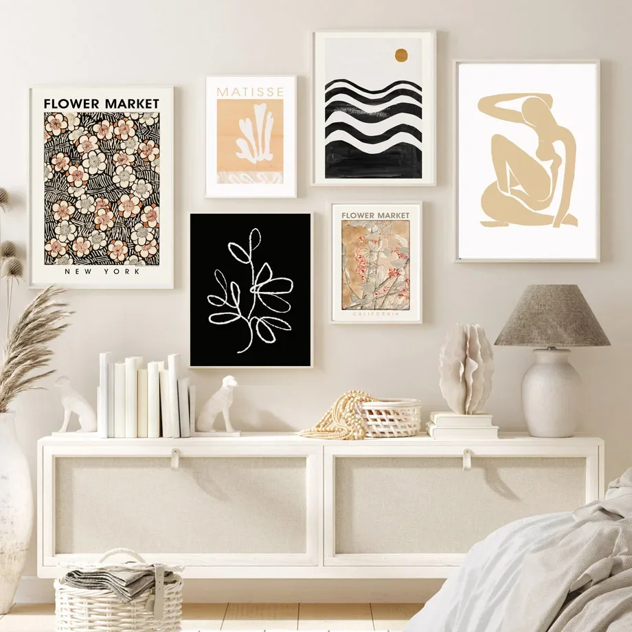 Matisse Flower Market Mountain Sun Abstract Gallery Poster E Stampe Wall Art Canvas Painting Pictures For Living Room Decor