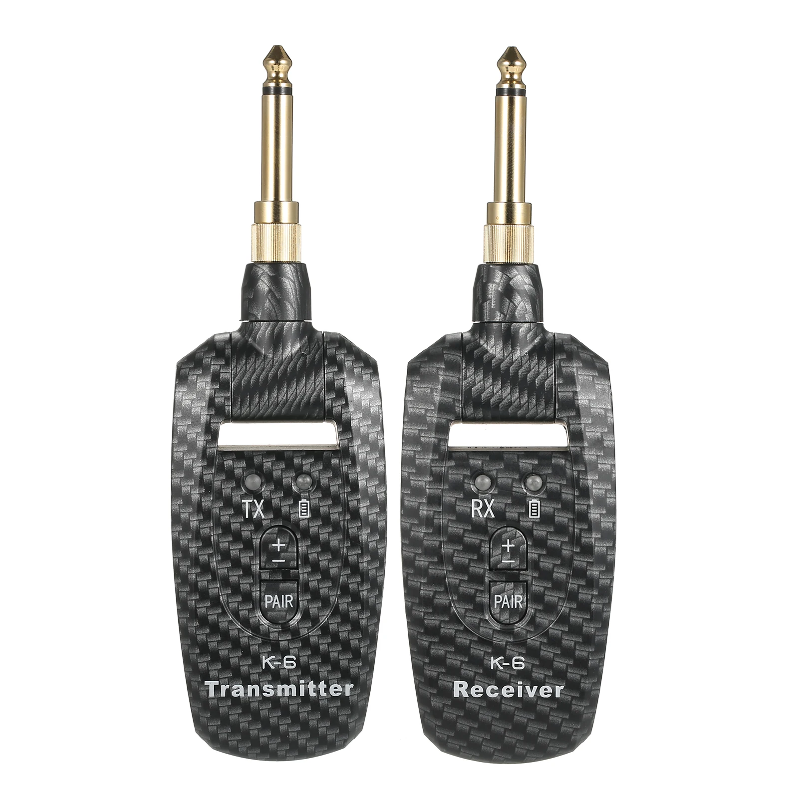 

Portable UHF Wireless Guitar Transmitter and Receiver Set 50M Transmission Range Audio Wireless System for Electric Guitar