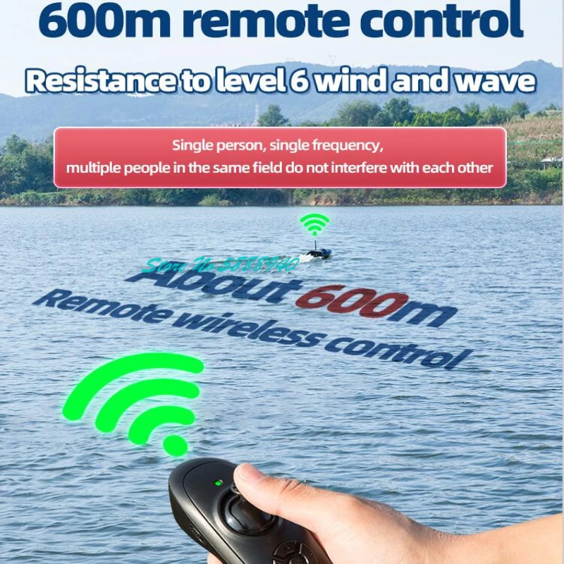 600M Upgraded 99 GPS Auto Return Cruise RC Fishing Bait Boat 55CM 2.5KG Solenoid Valve Netting Unhook Remote Control Bait Boat 3