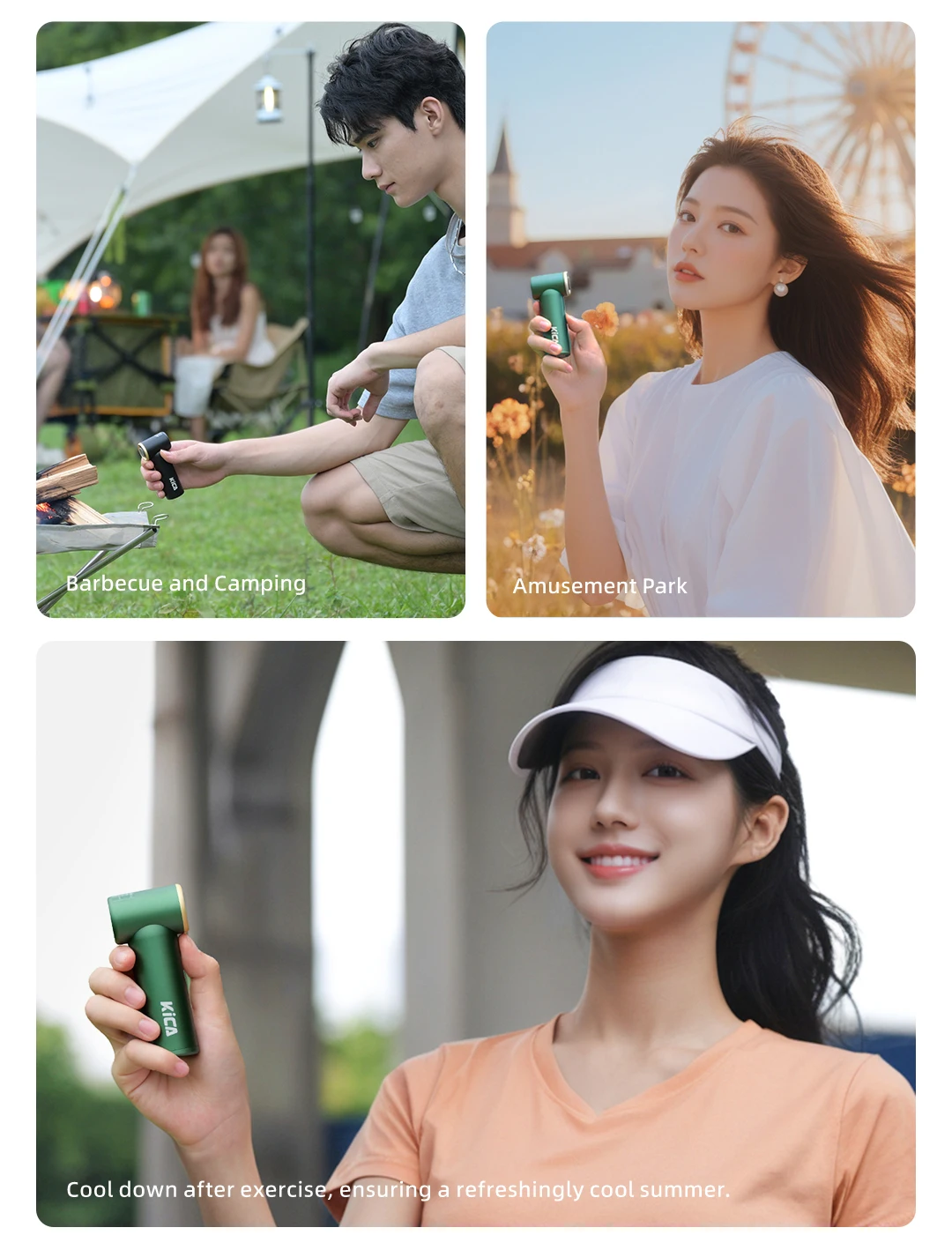 KICA Portable Mini Fan Pocket Air Blower Electric Turbo Fan Compresse Air Duster Rechargeable Metal Body Coolness BBQ Cleaner 8 Sf56e8e709b2f459bbefe1508e0fb0811k