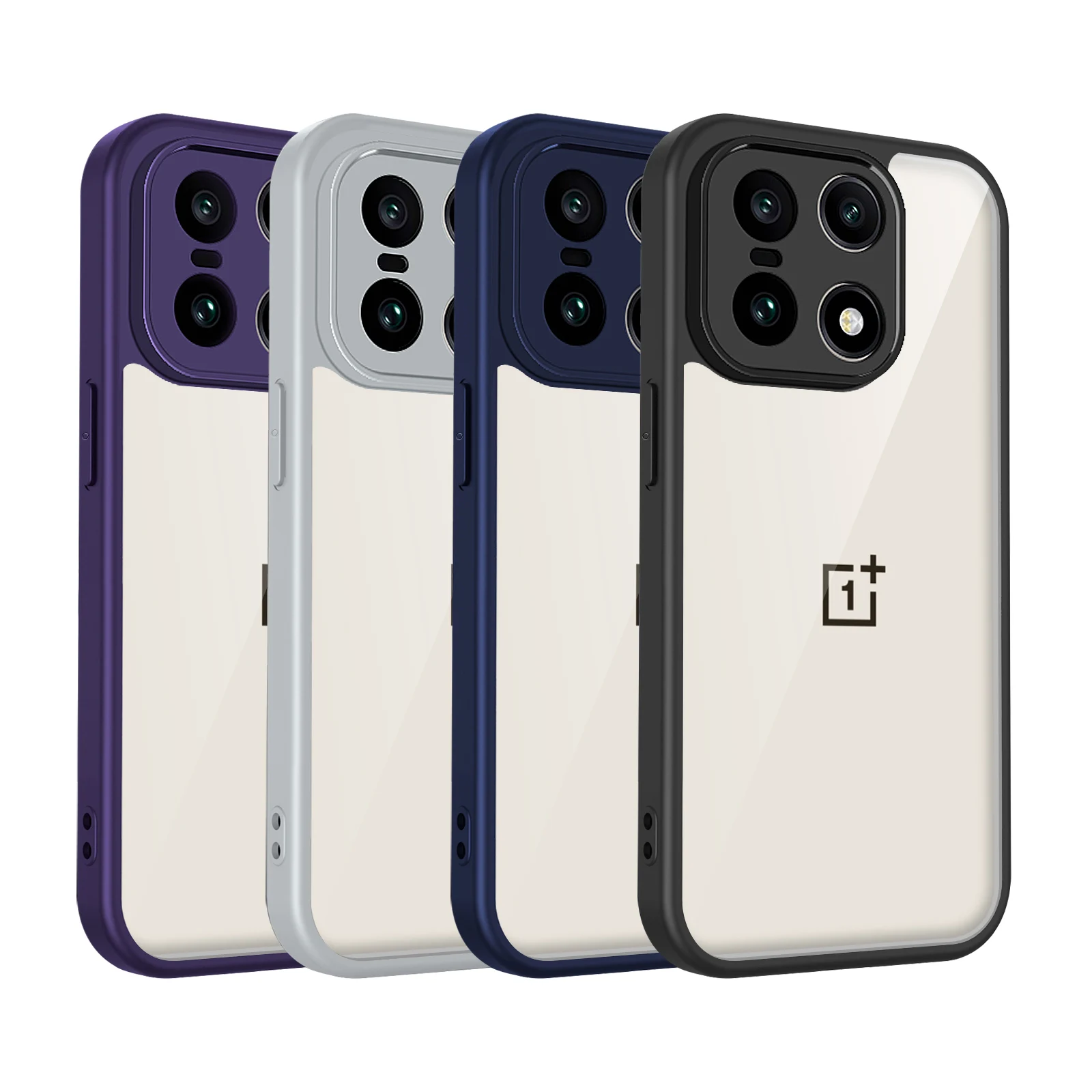 Enhanced Frosted Skin-Friendly Shockproof Bumper Case - Transparent and Fashionable