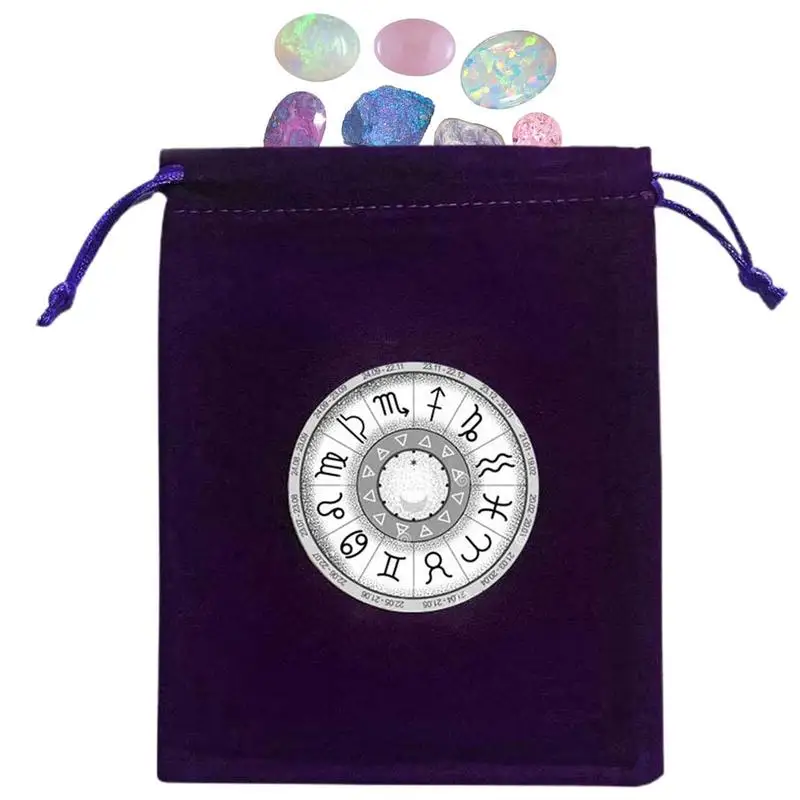 PurpleTarotBagTarotDiceBagTarotBag12x15cmVelvetDrawstring