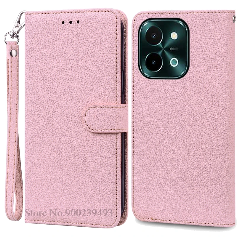 Vivo Y28 4G Leather Wallet Flip Case - Soft Silicone Protective Back Cover