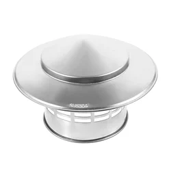 Pipeline Rainproof Vent Cap Fireplace Round Exhaust 304 Round Exhaust Cap