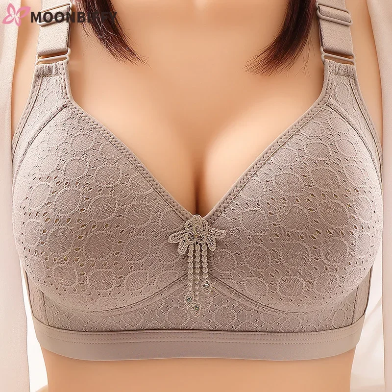 

Comfortable Women's Bra Large Size No Steel Ring Sweat-absorbing Top Sexy Thin Mold Cup Soft Bras for Women Brasieres Para Mujer