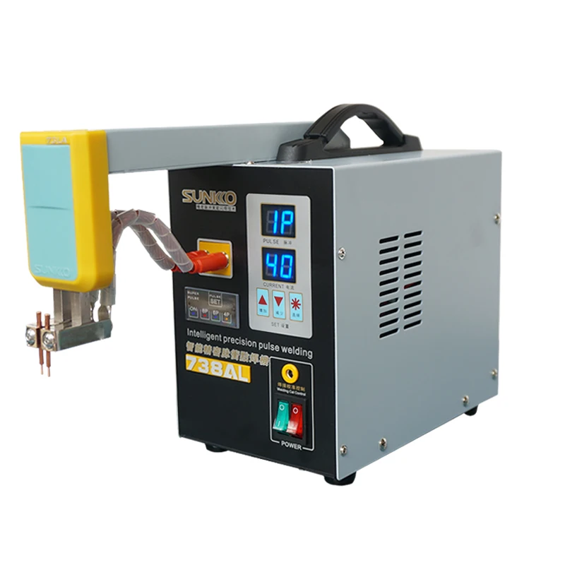 

3.6KW Precision Transformer Spot Welding Machine S738AL With 73LA Telescopic Arm/73LB Lower Pressure Arm Handheld Pulse Welder