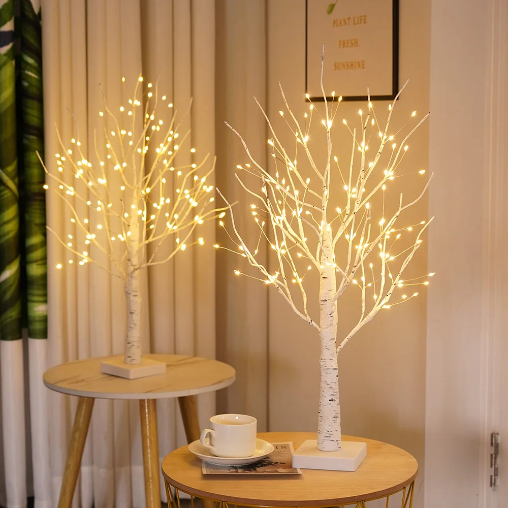 Lámpara De Árbol Decorativa Luces LED Con Pilas Iluminación De Bonsái De  Mesa Con 36LED 108LED Para Dormitorio Decoración De Escritorio Luz De Noche  De 9,07 €