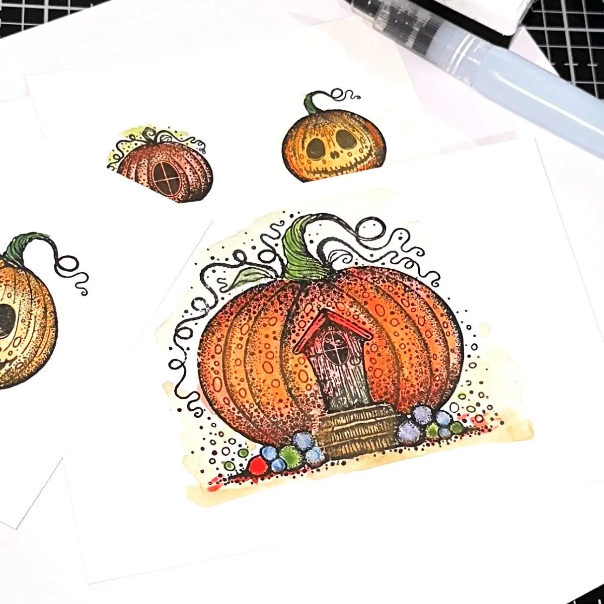 2023 New Arrival Halloween Pumpkin Wizardry Clear Stamps Scrapbooking Paper Decoration Embossing Template Handmade Diy Greeting images - 6