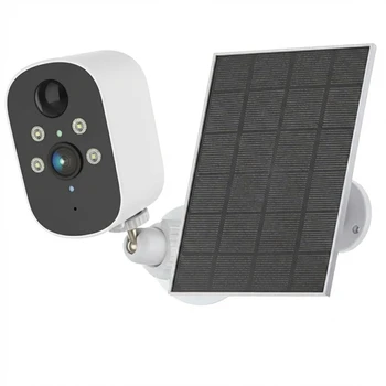2K Solar Security Camera Outdoor 2.4G WiFi Human Detection IP Camera Waterproof Night Vision Solar Powered Battery Camera CCTV 1