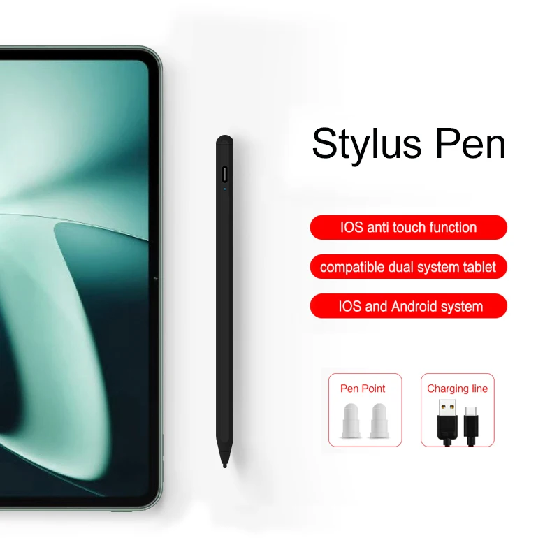 

Стилус для OnePlus Pad 2023 11,61 ", карандаш для планшета OnePlus One Plus Pad Redmi Pad TECLAST M40 Pro Plus, сенсорная ручка для рисования