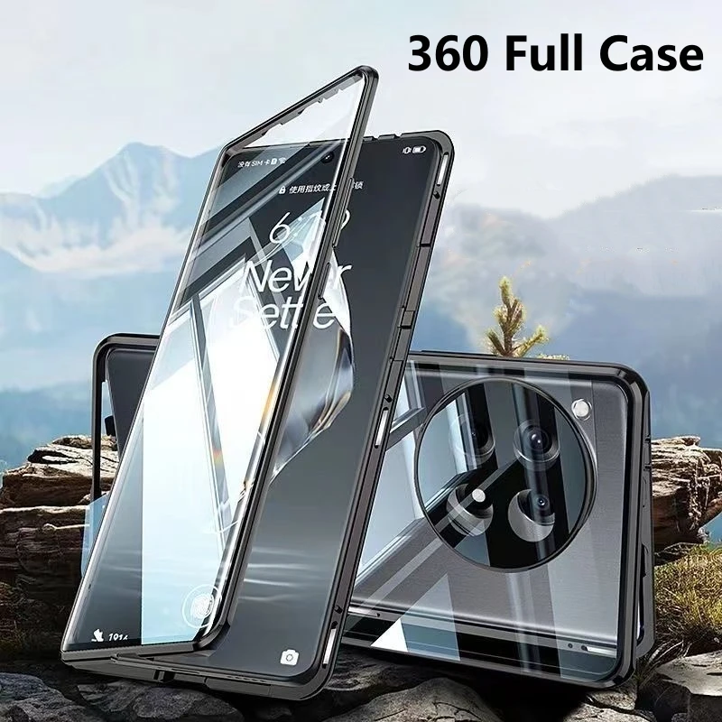 360 Full Case with Double-Sided Magnetic Adsorption and Tempered Glass
