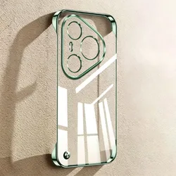 Frameless Ultra Thin Hard PC Clear Back Phone Case for Pura 80 Ultra (Green)