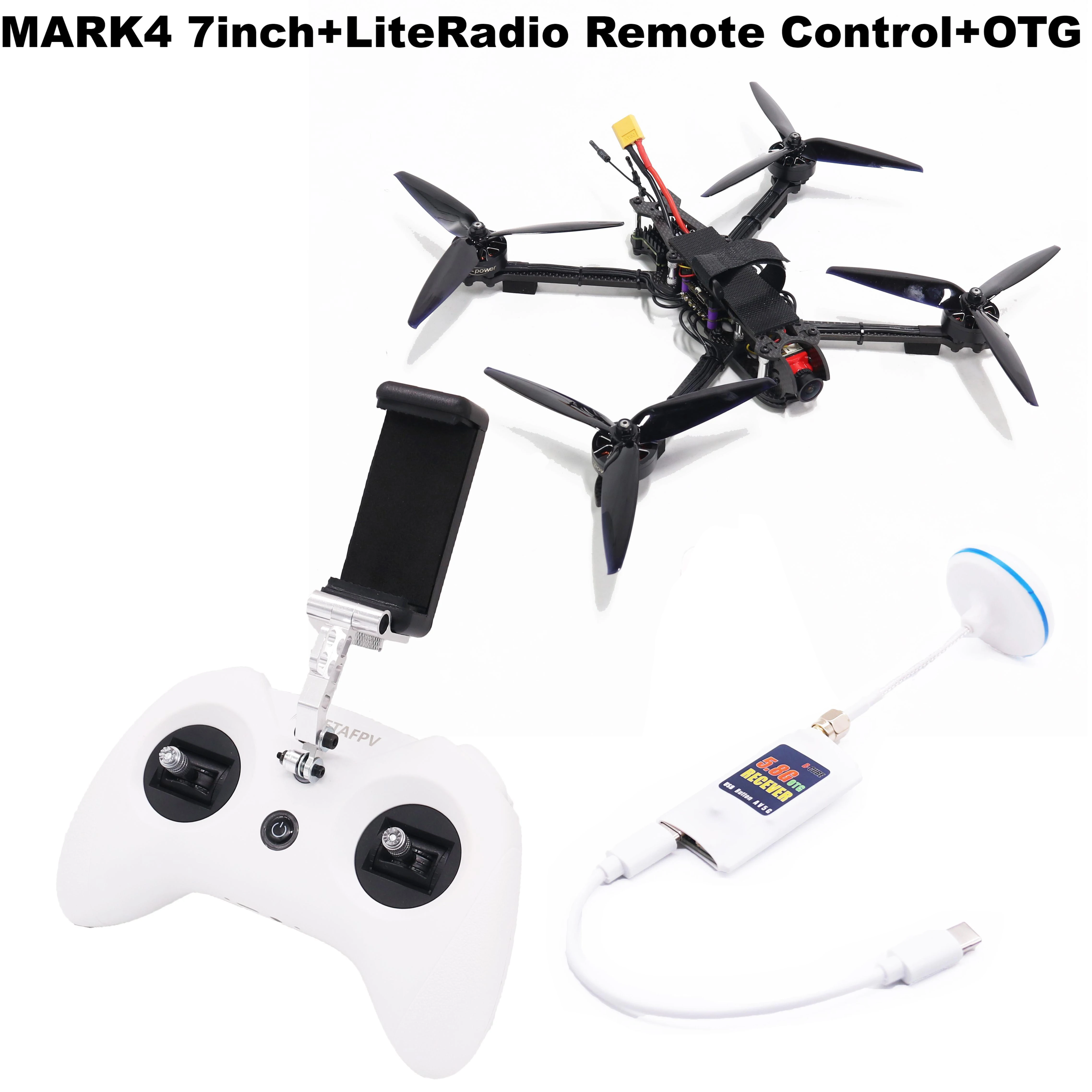 B-CUBE 7/8/9/10inch Frame V2 CRSF Remote ExpressLRS Flight Control 45/60A 4INI E