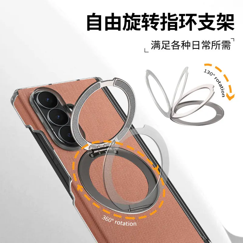 Enhanced Ring Magnet Shockproof Back Case with Stand