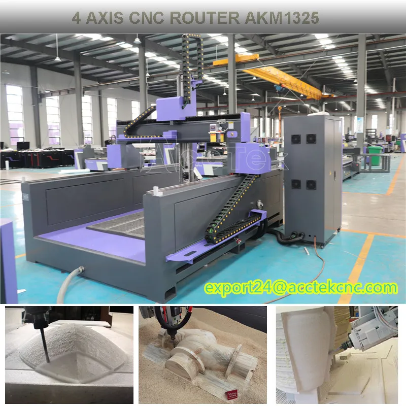 3Axis 4Axis 5 Axis Foam Cutting Machine 3D Styrofoam Carving CNC Router High Z Axis Wood Sculpture Milling Machine 1325 1530