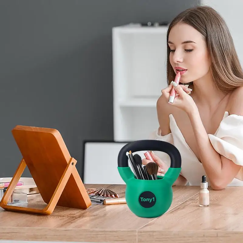 Kettlebell Pencil Holder Kettlebell Shape Pencil Holder Cup Fun Desk Accessories For Women Men Adults Fitness Enthusiasts 5