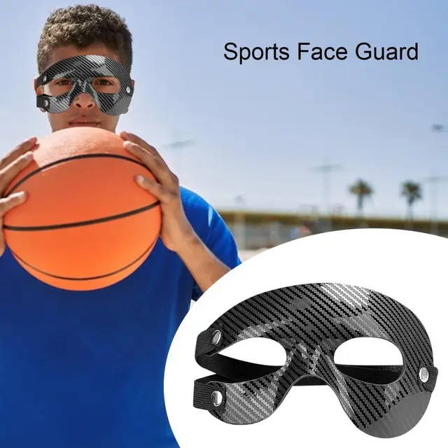 Maschera Protettiva Paranaso Regolabile - Policarbonato Trasparente, Per Sport Di Contatto - Foto 6