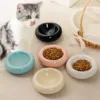 Anti-spill Water Bowls Snack Bowls Ceramic Cat Bowl High Appearance Level Pet Supplies Doughnut Tableware Dudu Cat Food Bowls 2