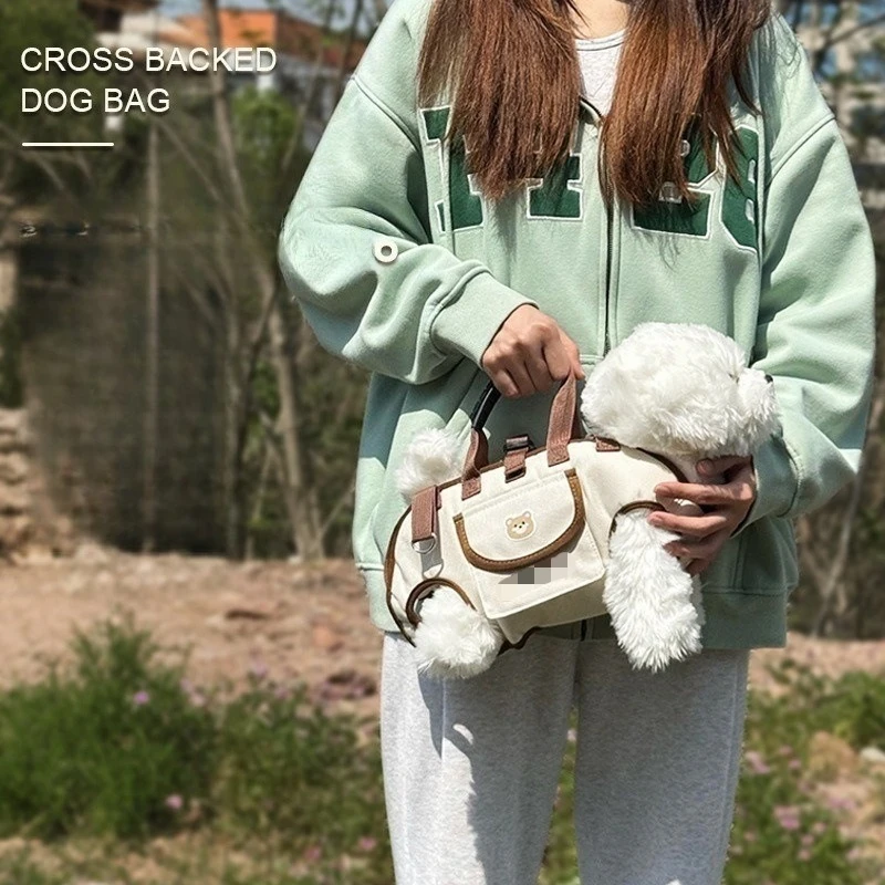 Ventilated Pet Carrier Backpack -Outdoor Travel Bag for Cats & Dogs, Lightweight Shoulder Strap & Handles with Adjustable Straps