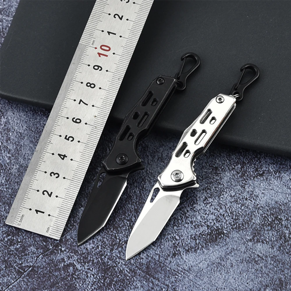 Mini Couteau Pliant Porte-clés, Haute Dureté, Camping De Poche