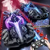 2.4G RC Spray Drift Stunt Car 4CH Lights Sound Effect Dual Remote Control High Speed Vehicle Competitive Game Kids Toys Boy Gift 2