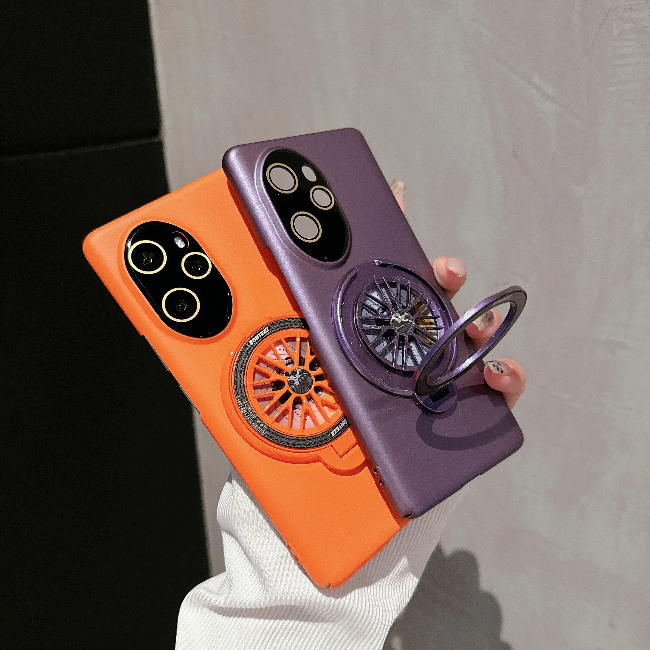 

Gyroscope Stress Reliever Case For Honor 90 100 Pro Magic 5 Pro Magnetic Cover 360 Rotation Stand Luxury Plain New 2024