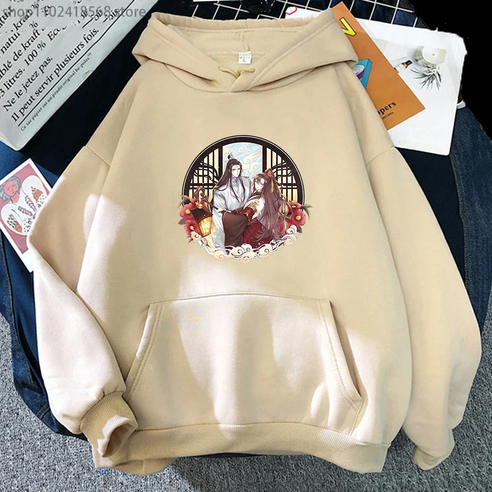 MDZS Anime Hoodie Cartoon Mo Dao Zu Shi Sweatshirt Wei Wuxian Lan Wangji Hoodies Women Print Clothes Kawaii Casual Girl Sudadera