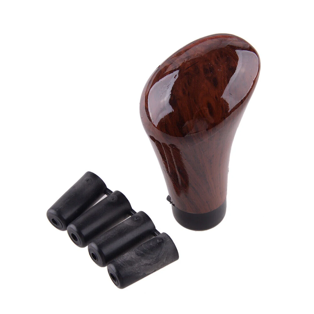Universal Walnut Wood Grain Car Gear Shift Knob Head Shifter Lever