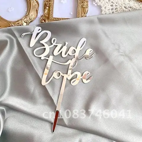 

Bridal Shower Supplies New Rose Gold Bride To Be Acrylic Cake Topper Engaged Wedding Party Cupcake Decorations