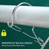 Windproof Clothes Drying Hanger Clothing Rack 10 Clips Stainless Steel Sock Laundry Airer Hanger Underwear Socks Holder 5