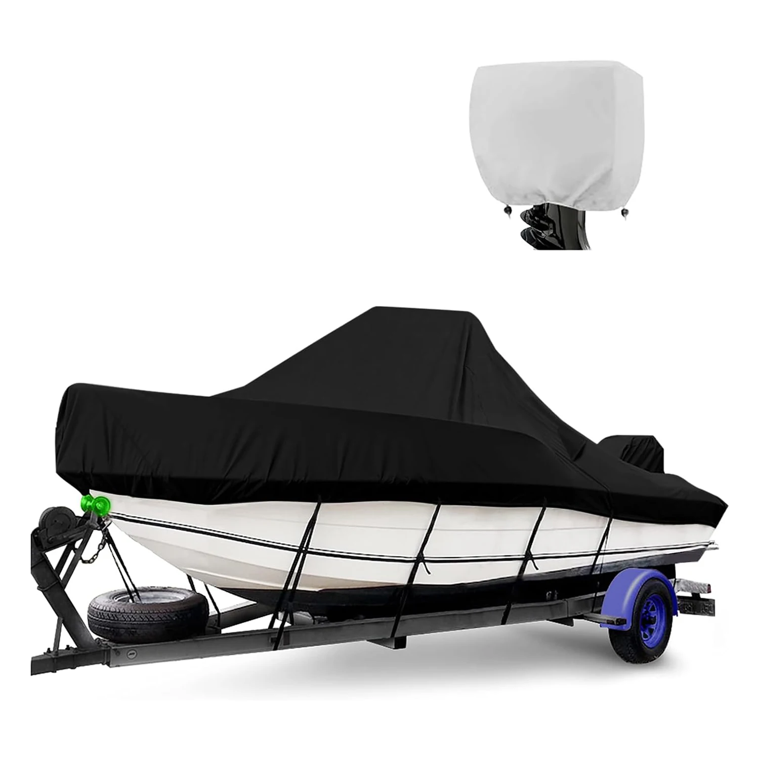 Housse de bateau pour Console centrale, imperméable, 600D, qualité Marine, résistante aux UV, Oxford, pour Console centrale de 16 à 22 pieds de Long