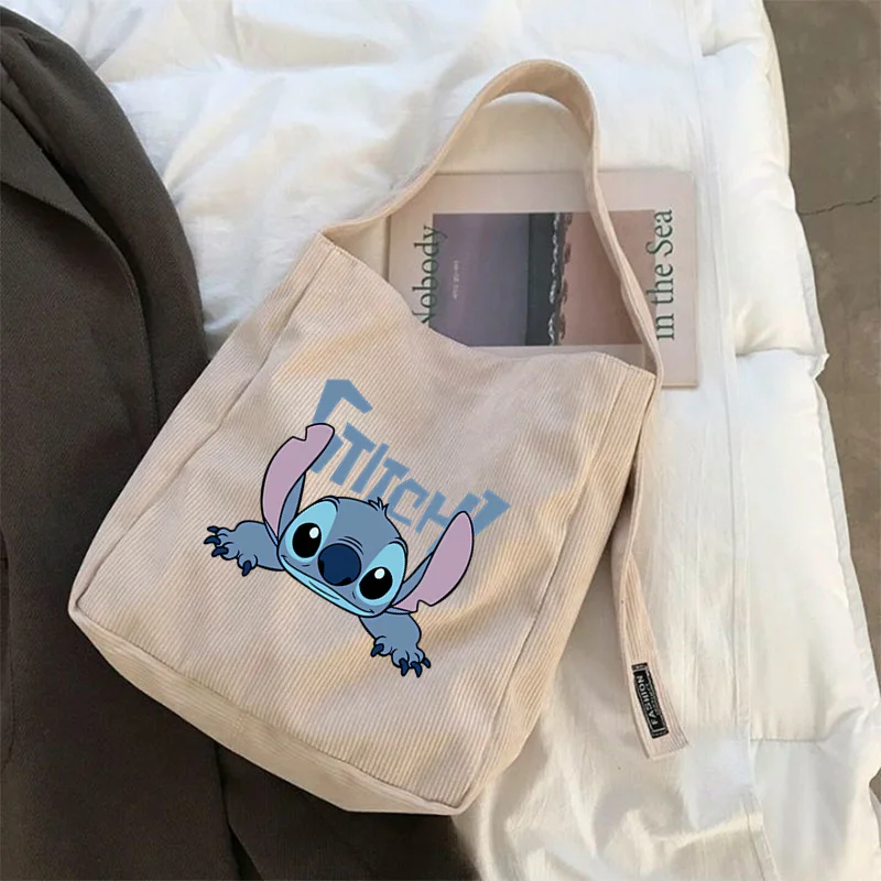 MINISO Lilo & Stitch 여성용 대용량 크로스 바디 백, 숄더백, 여성용 토트 여행 쇼퍼백, 여성용 핸드백 지갑