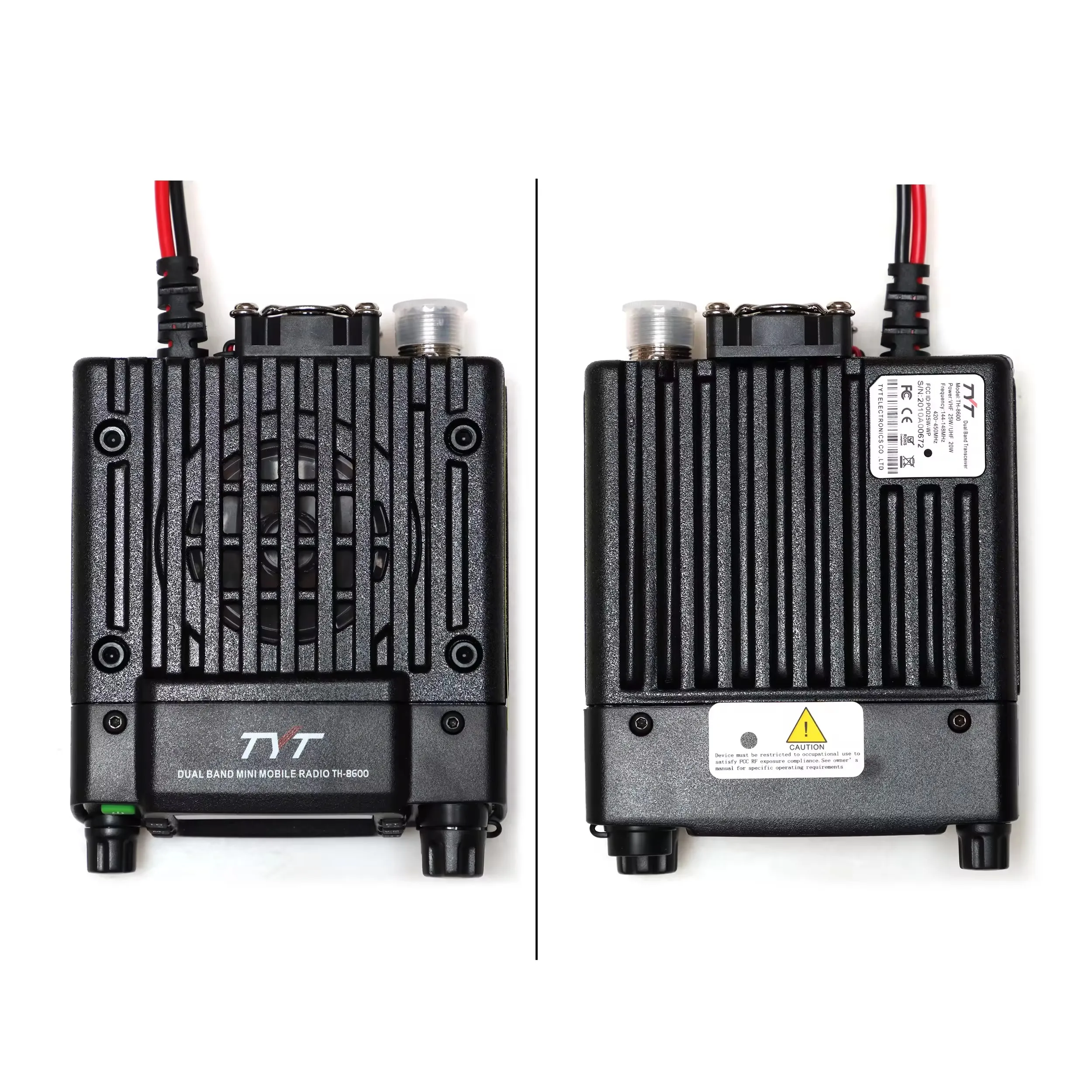 오리지널 TYT TH-8600 미니 무전기, IP67 방수 25W 듀얼 밴드 VHF/UHF 136-174/400-470MHz 차량용 무전기 Tyt Th-8600