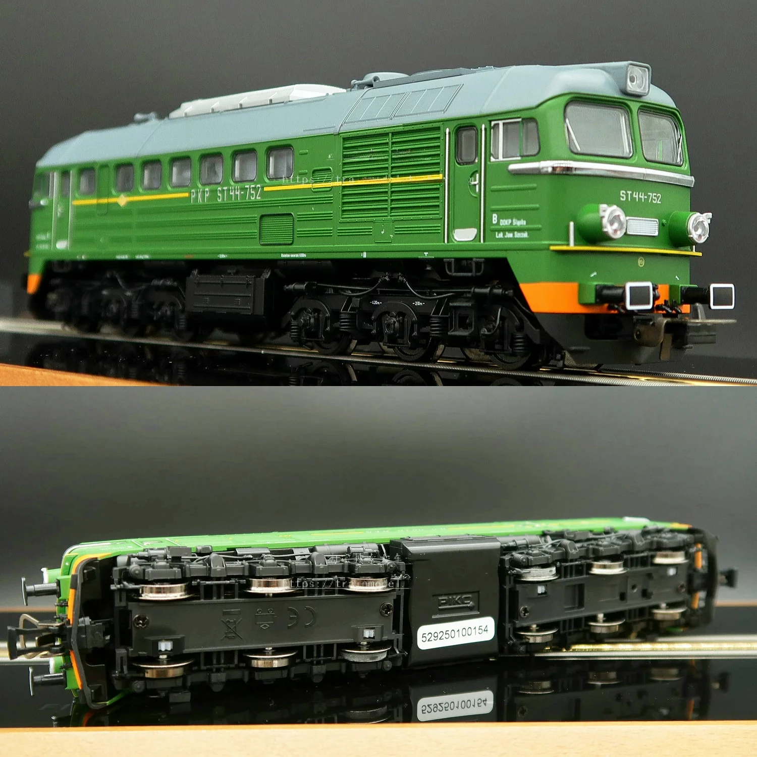 

PIKO Train Model HO 1/87 52925 ST44 Poland PKP Fourth Generation M62big Lamp Digital Sound Effect Version Rail Car Toy