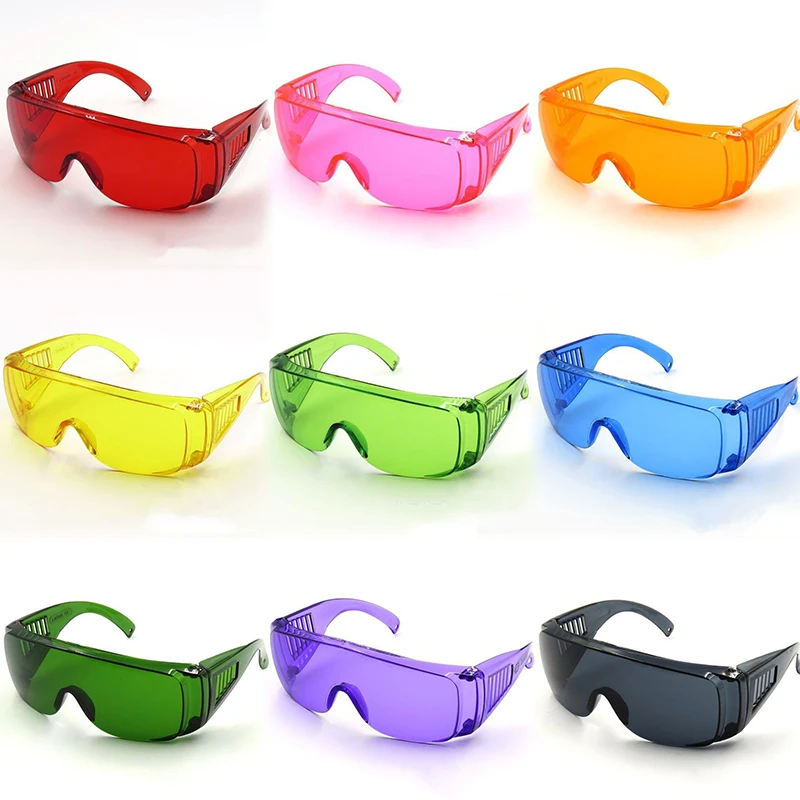 Lunettes de laboratoire dentaire étanches - Éclairage UV multicolore pour blanchiment des dents - Randonnée