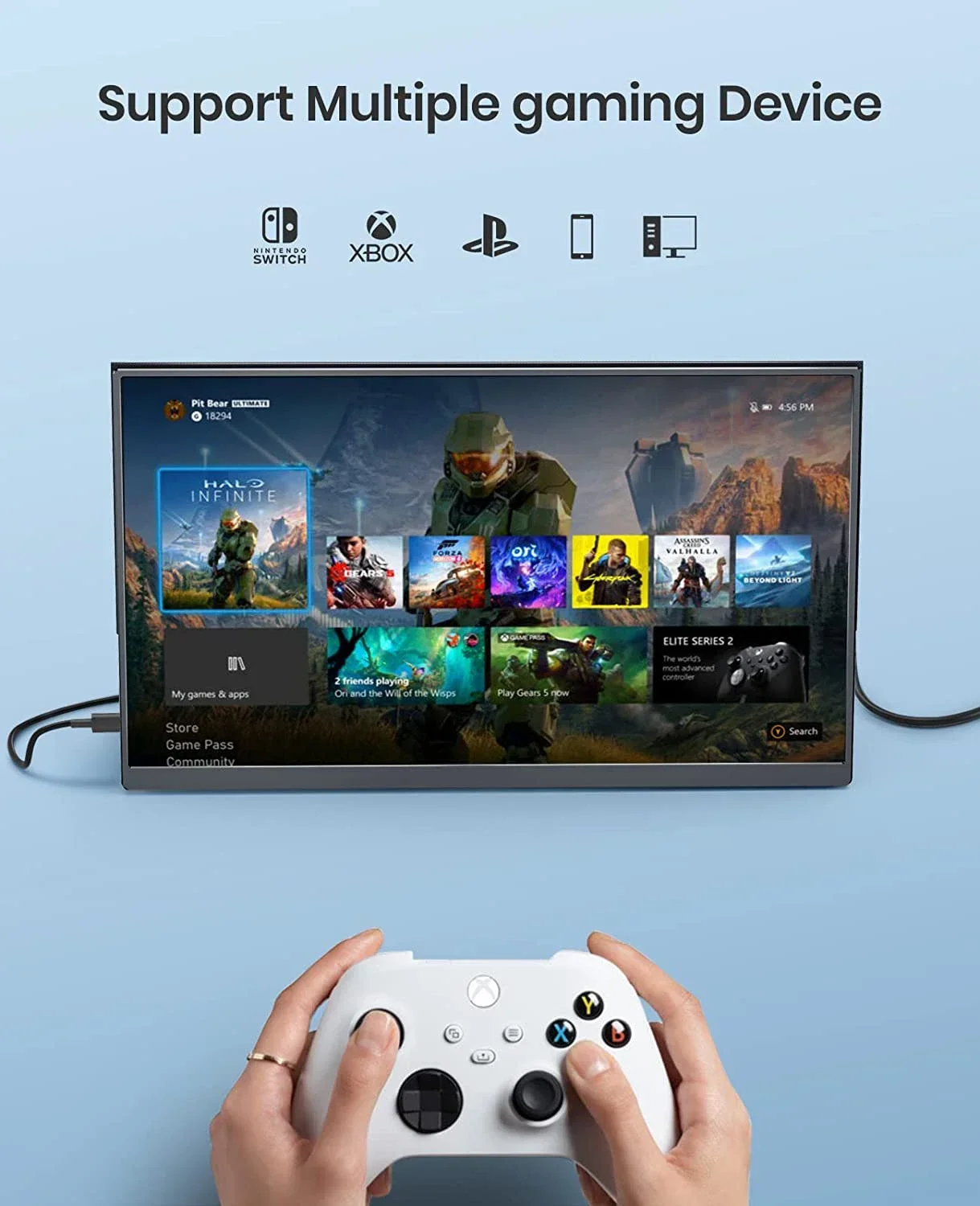 14.0 100% sRGB IPS FHD 1920x1080 ޴ , PC Ʈ ġ PS5/4 HDR LCD  , HDMI CŸ ÷,  