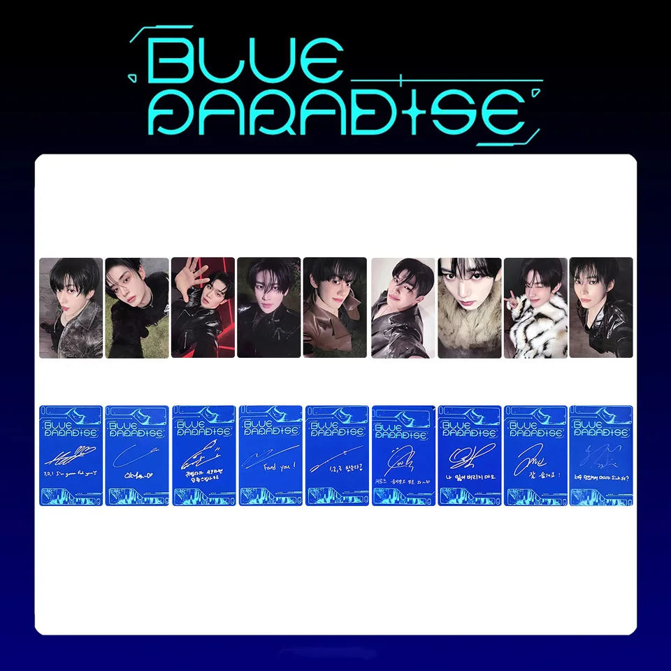 Kpop ZB1 Group BLUE PARADISE Album Photo Card Zerobaseone